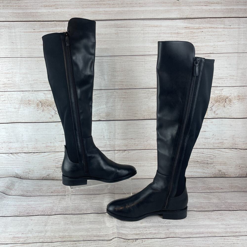 Cole Haan Grand Ambition Huntington Womens Sz 7.5B Boots Black Leather - Picture 2 of 9